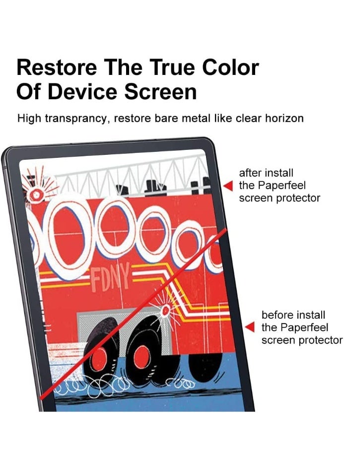 2PCS Soft PET Matte Paper Feel Screen Protector for Samsung Galaxy Tab S10 Plus/S9 Plus/S8 Plus/S7 FE/S7 Plus 12.4” Anti-Glare Matte Protective Film, Drawing, Writing with The Stylus Pen Like on Paper - Image 5